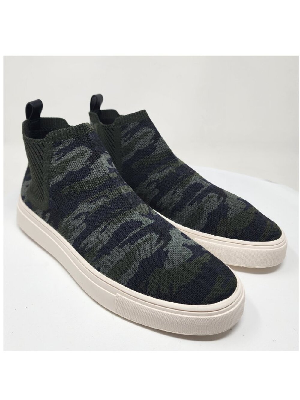 Sanctuary Dare Camo High Top Sock Sneakers Women 8 Green Stretch Comfort Shoes